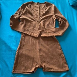 brown romper